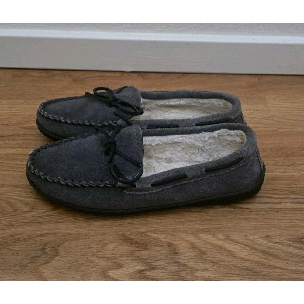 Minnetonka Men's Casey Slipper Charcoal 3505 US Size 10 M